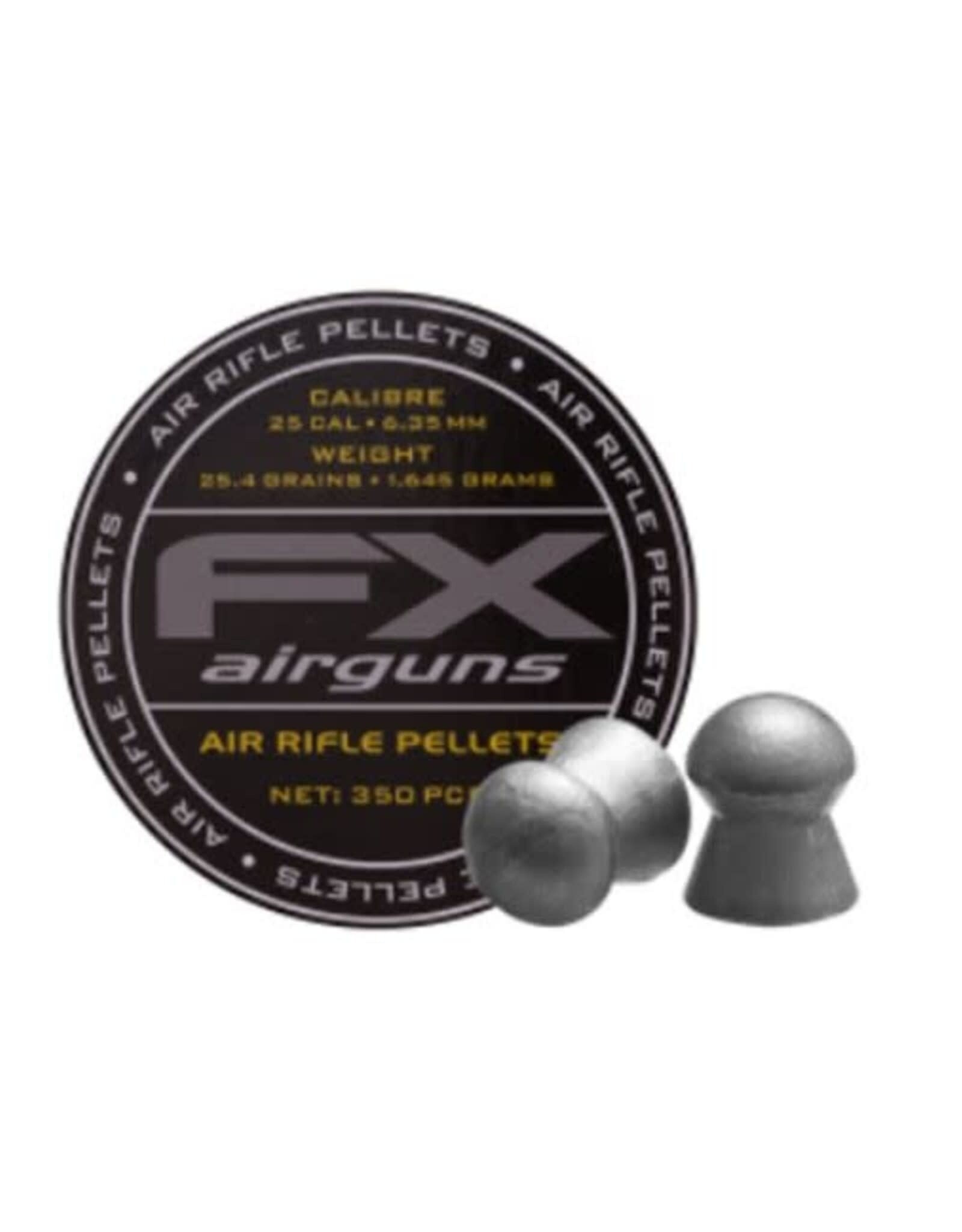 FX Airguns Case of .25 Cal | 25.4 Gr | 350 Rd | Lead Domed Pellets by FX