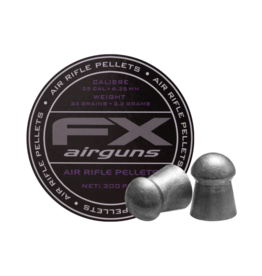 FX Airguns Case of .25 Cal | 34 Gr | 300 Rd | Lead Domed Pellets by FX