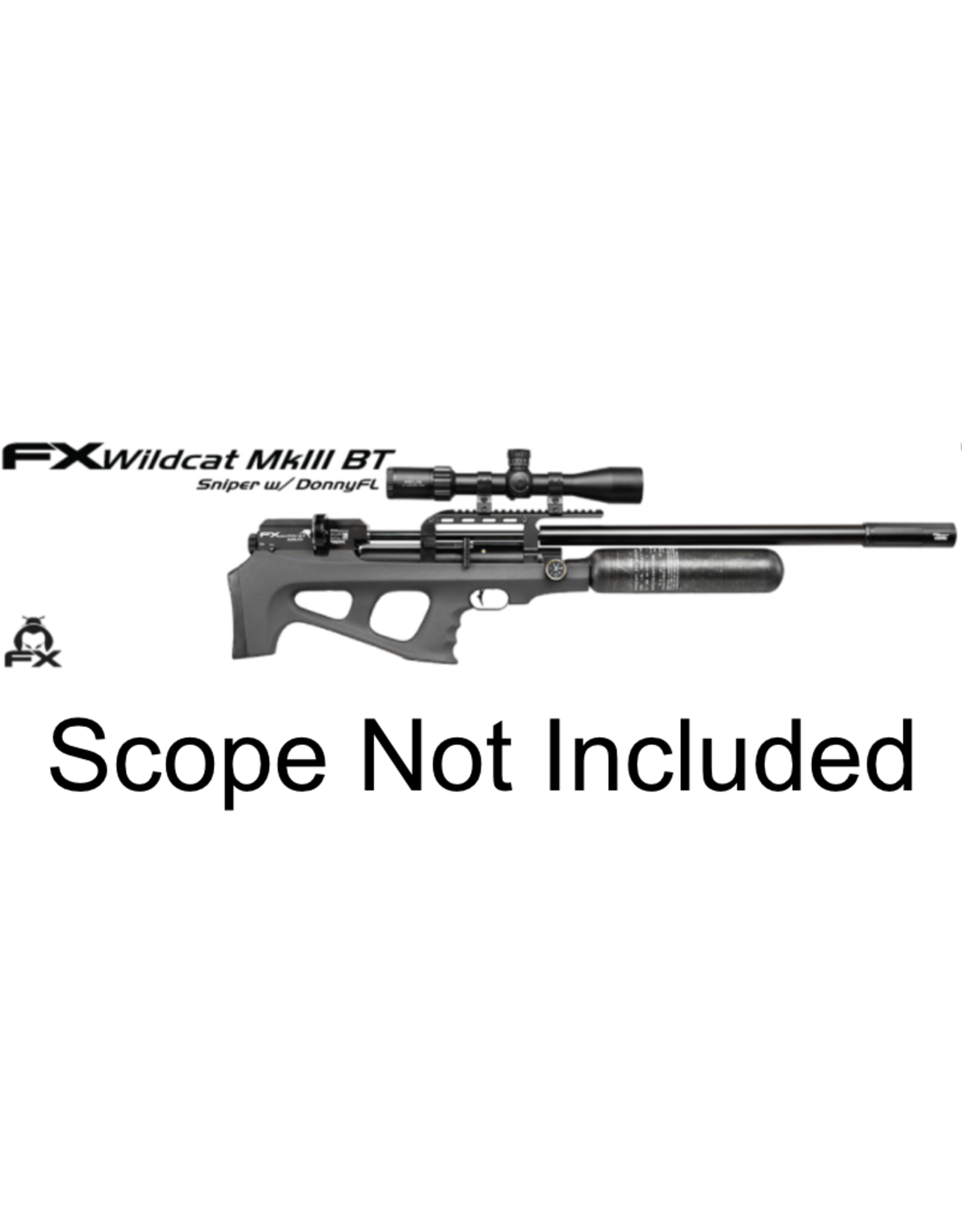 FX Airguns FX Wildcat MKIII BT Sniper, Synthetic - 0.22 caliber - w/ DONNYFL - 700MM