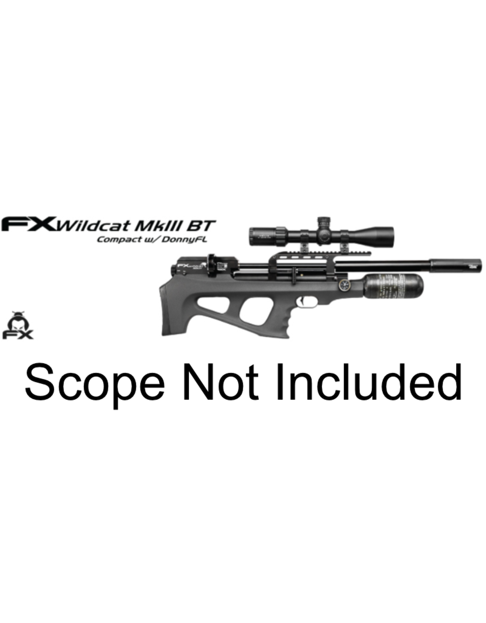 FX Airguns FX Wildcat MKIII BT Compact, Synthetic - 0.22 caliber - w/ DONNYFL - 500MM