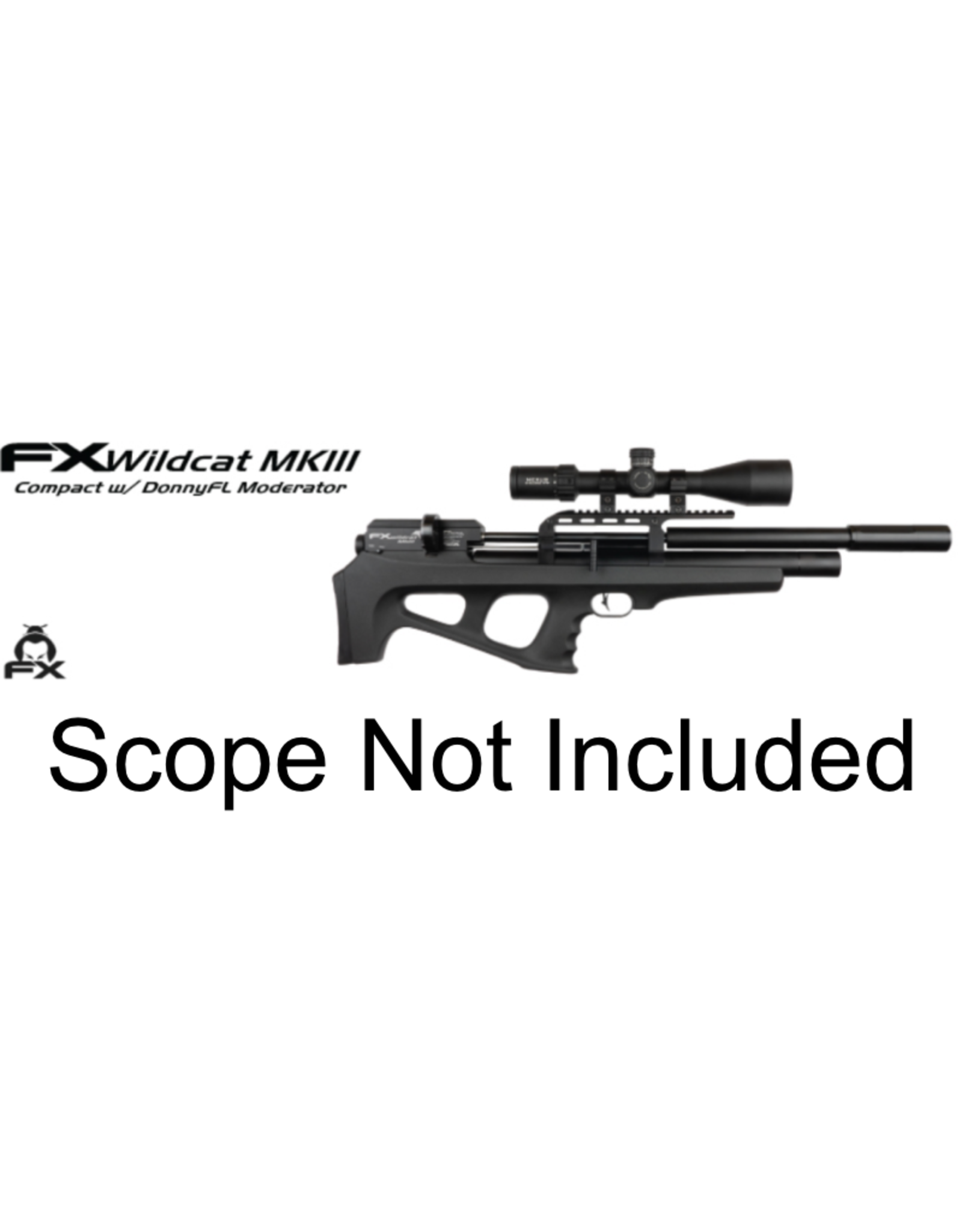 FX Airguns FX Wildcat MKIII Compact, Synthetic - 0.177 caliber - w/ DONNYFL - 500MM