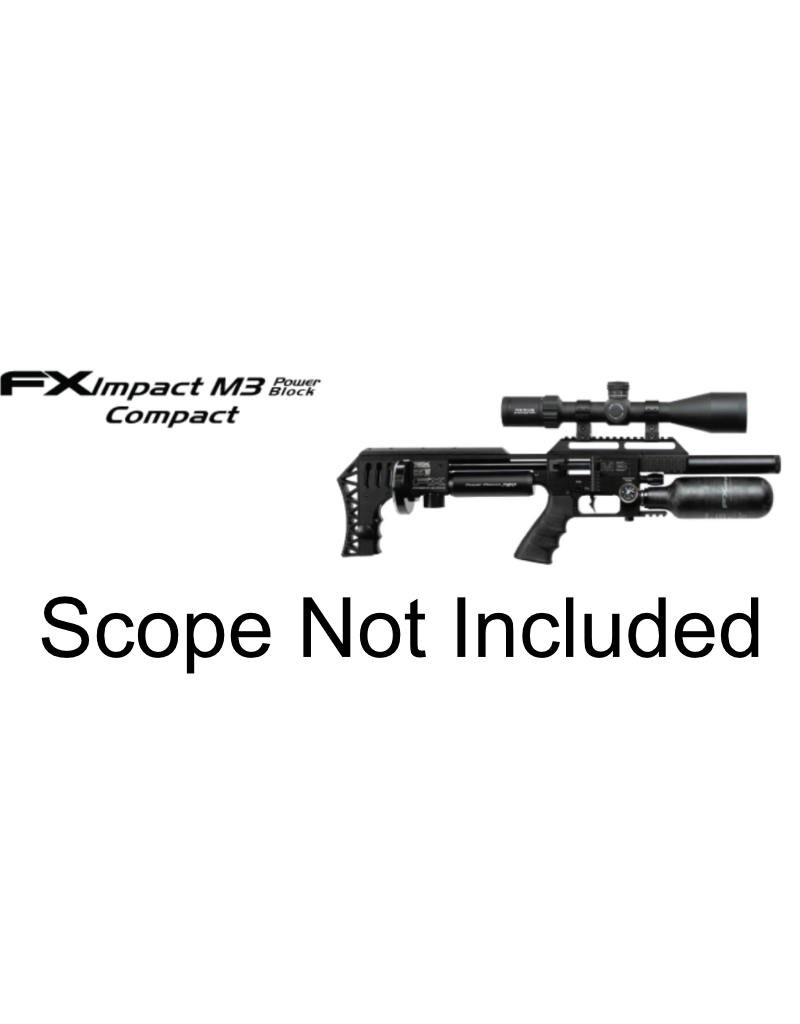 Fx Airguns Fx Impact M3 Black Compact 25 Caliber Power Block New England Airgun Inc 9798