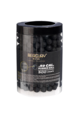 Mercury Rise .50 cal. Mercury Rise Self Defense TPE Rubber Ball Ammo for Training Pistol Paintball Gun (500 Counts Per Jar)
