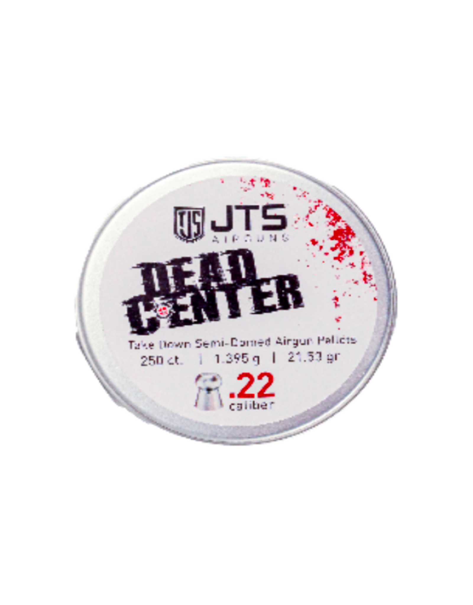 JTS JTS Dead Center Precision .22 cal, 1.395g (21.53 gr) Semi-Domed pellets (250 ct)