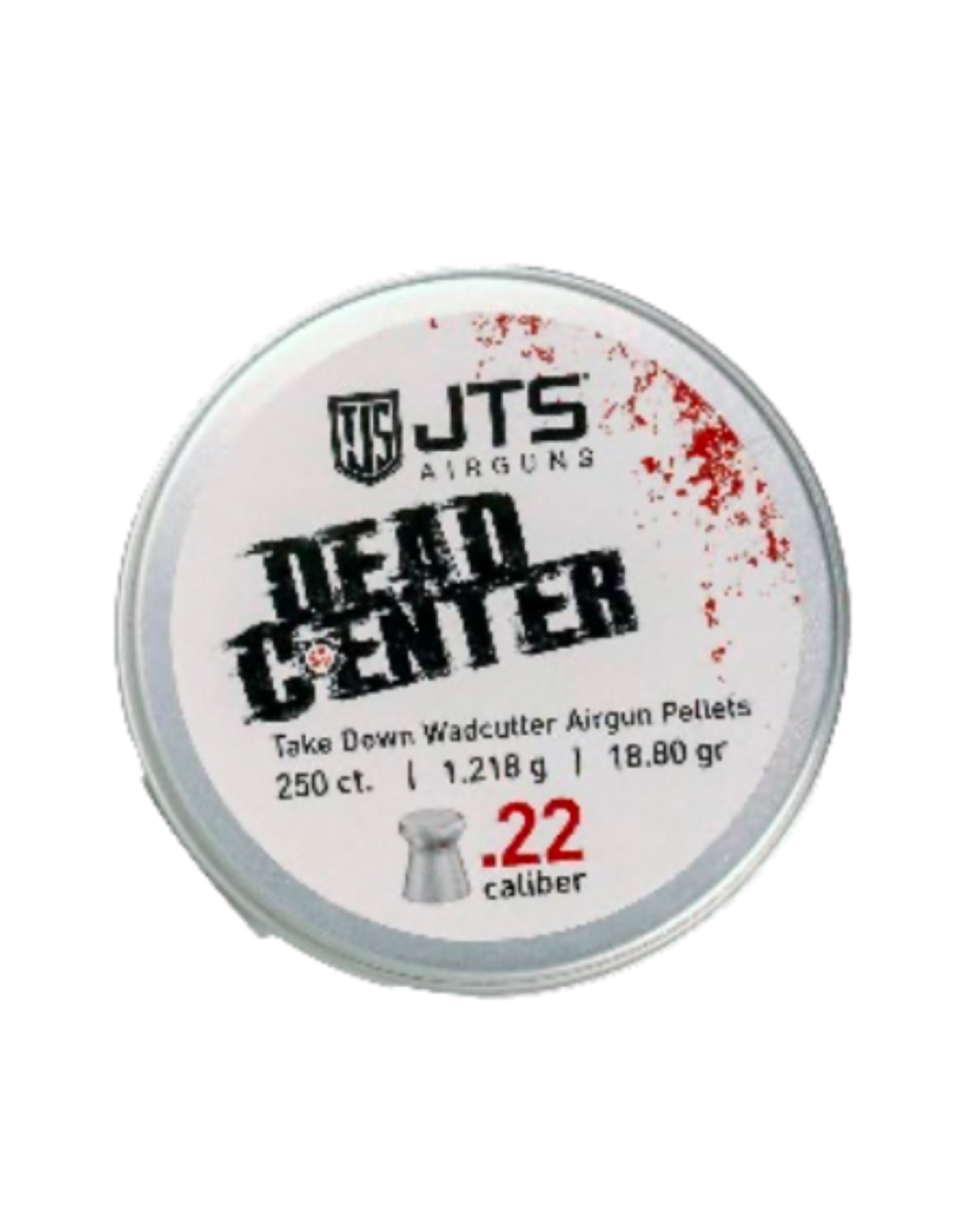 JTS JTS Dead Center Precision .22 cal, 1.218g (18.80 gr) Wadcutter pellets (250 ct)