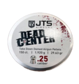 JTS JTS Dead Center Precision .25 cal, 1.920g (29.63 gr) Domed pellets (150 ct)