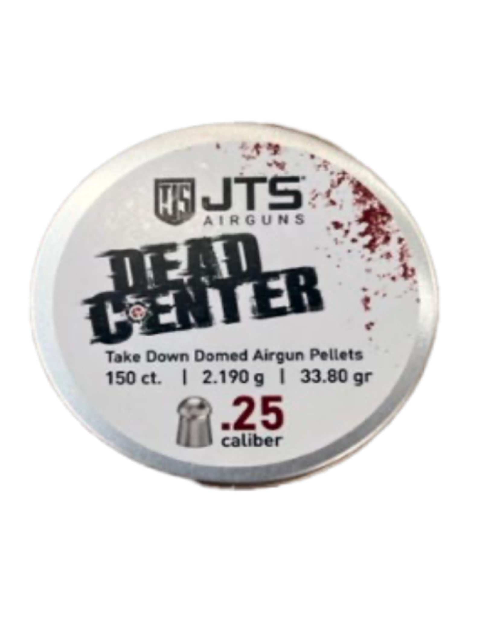 JTS JTS Dead Center Precision .25 cal, 2.190g (33.80 gr) Domed pellets (150 ct)