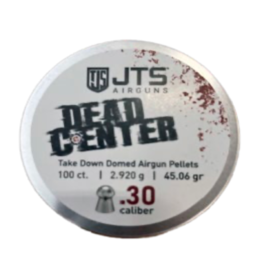 JTS JTS Dead Center Precision .30 cal, 2.920g (45.06 gr) Domed pellets (100 ct)