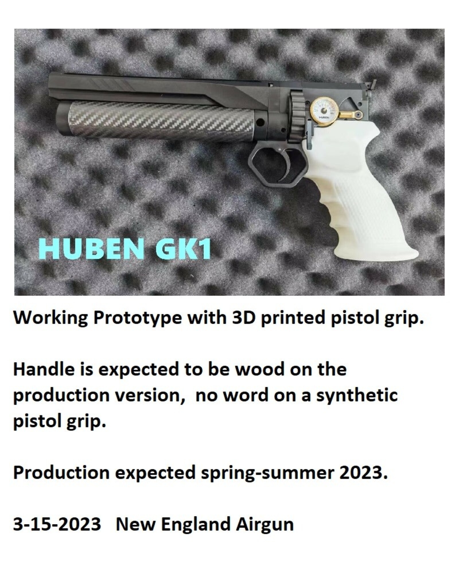Huben *PRE-ORDER* Huben GK1 Pistol -  (FIRST RUN)