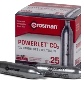 Crosman CROSMAN POWERLETT CO2 CARTRIDGES - 25CT