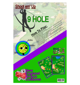 New England Airgun 1 Pack - 9 Hole Golf Target Pack | Shoot em’ Up | 9 targets per pack