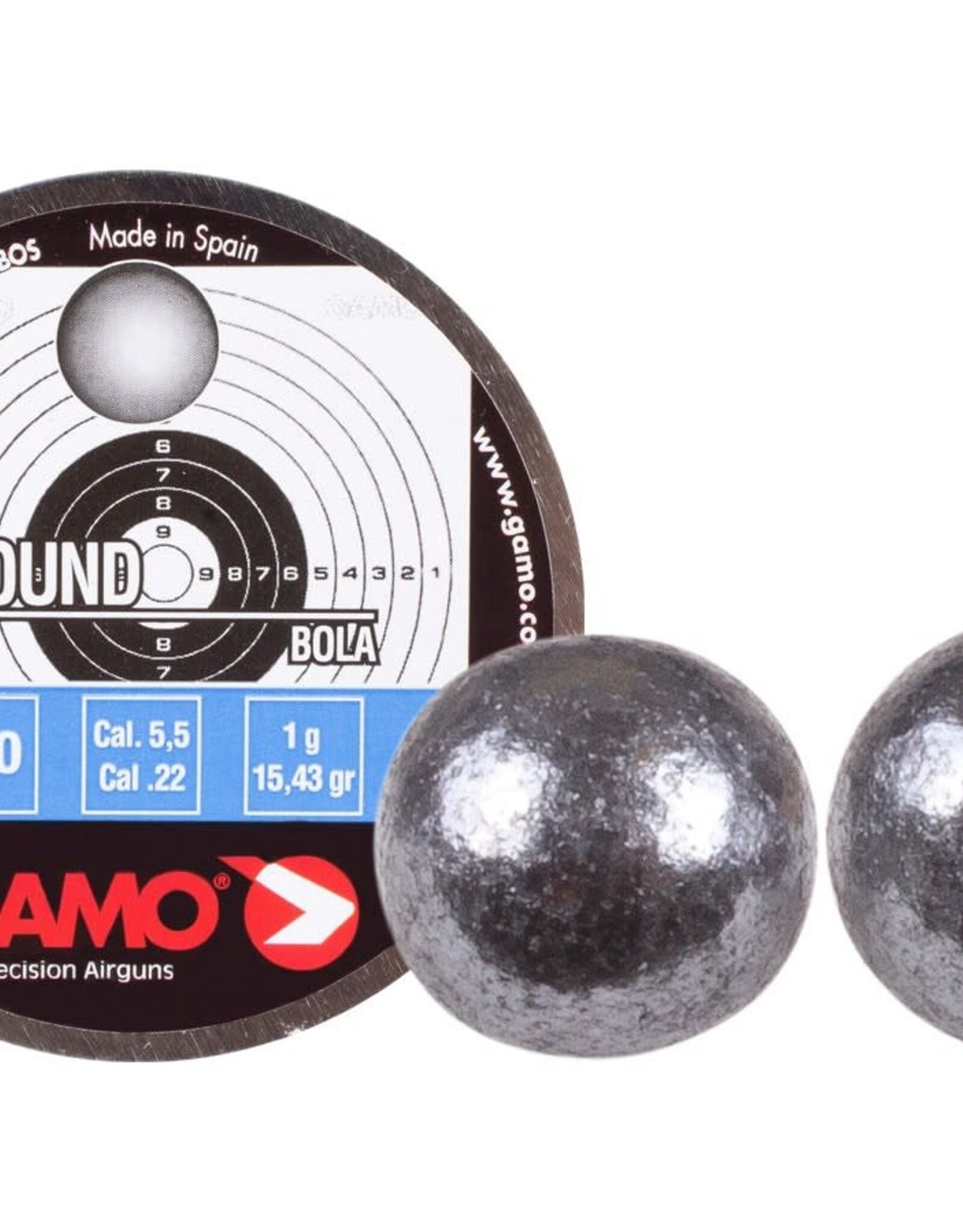 Gamo Gamo Round .22 Cal, 15.26 Grains, Lead Balls, 250ct