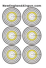 New England Airgun NEAG Benchrest  Practice Target x20 Pack | 12inx18in format | ASA Dimensions