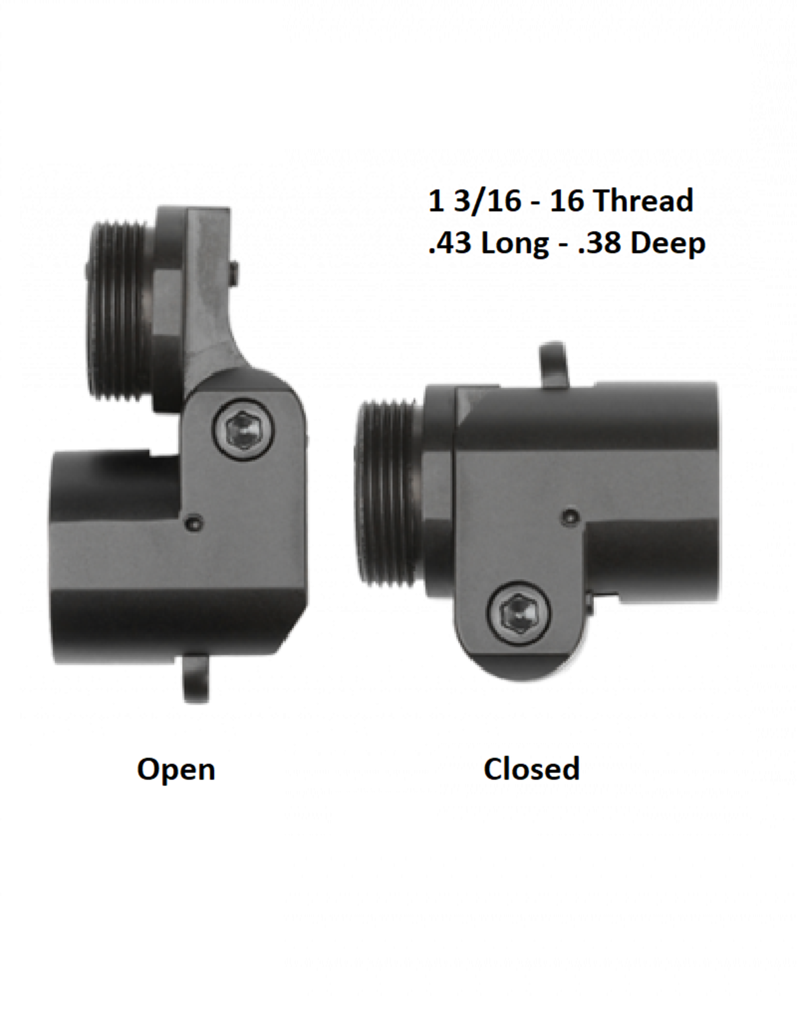 FX Airguns FX Side Folding Stock Adapter with AR15 Threads
