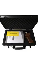 Huben .177 Huben GK1 Pistol V3 - Left or Right hand Compatible ( ambidextrous ) - Semi Automatic ,  fully adjustable power, air pistol. With threaded end cap for moderator.