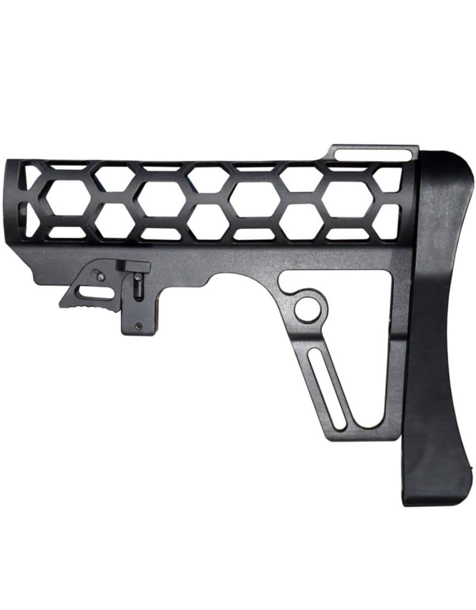 MCSGEARUP SKELETONIZED BUTSTOCK FOR 6 POSITION STOCK (BLACK ANODIZED ALUMINUM)