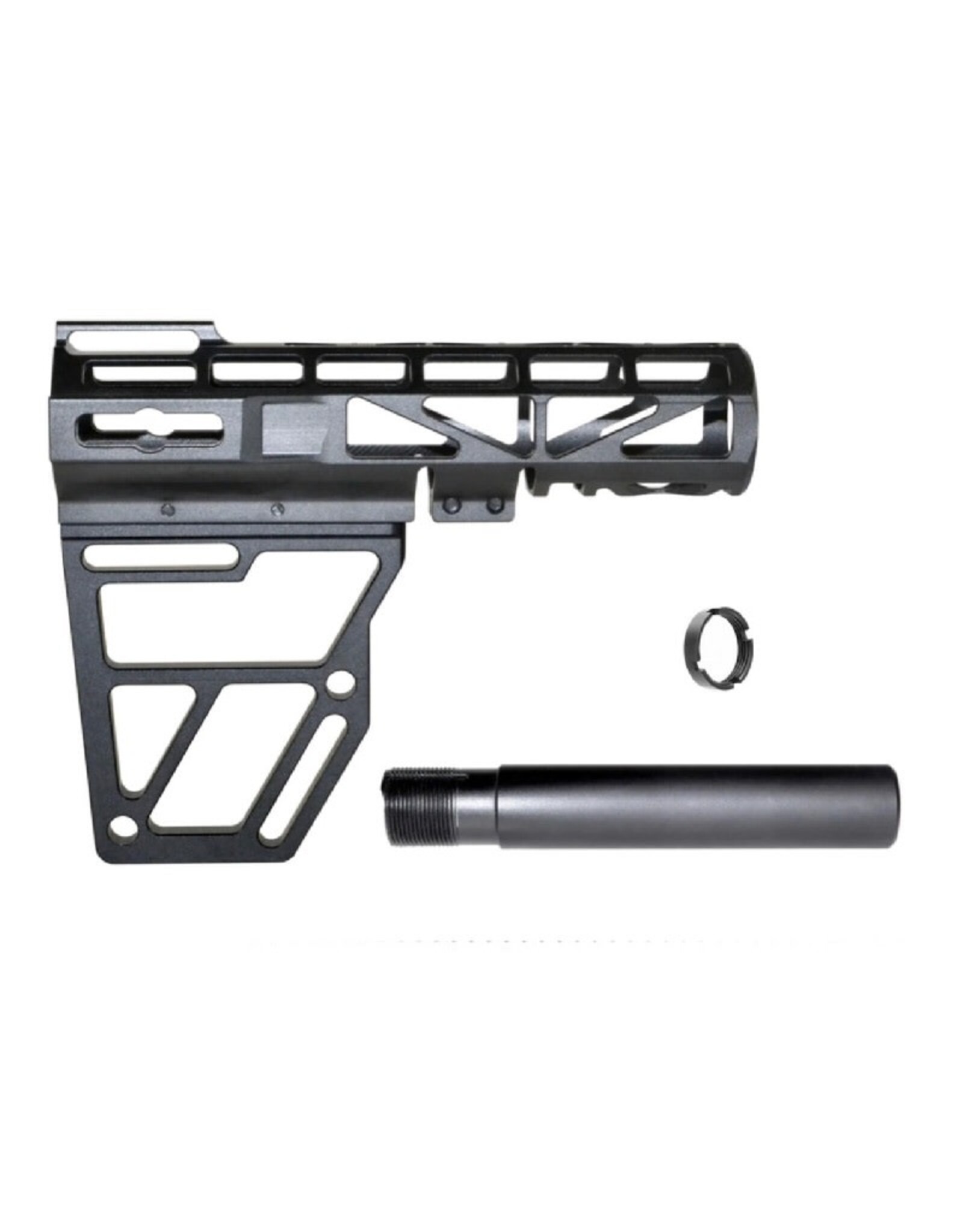 MCSGEARUP Skeletonized Pistol Brace Stabilizer Kit (Anodized Aluminum)