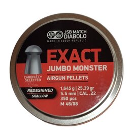 JSB Exact Jumbo Monster .22 cal Redesigned Shallow Skirt | 350 ct | 25.39 gr