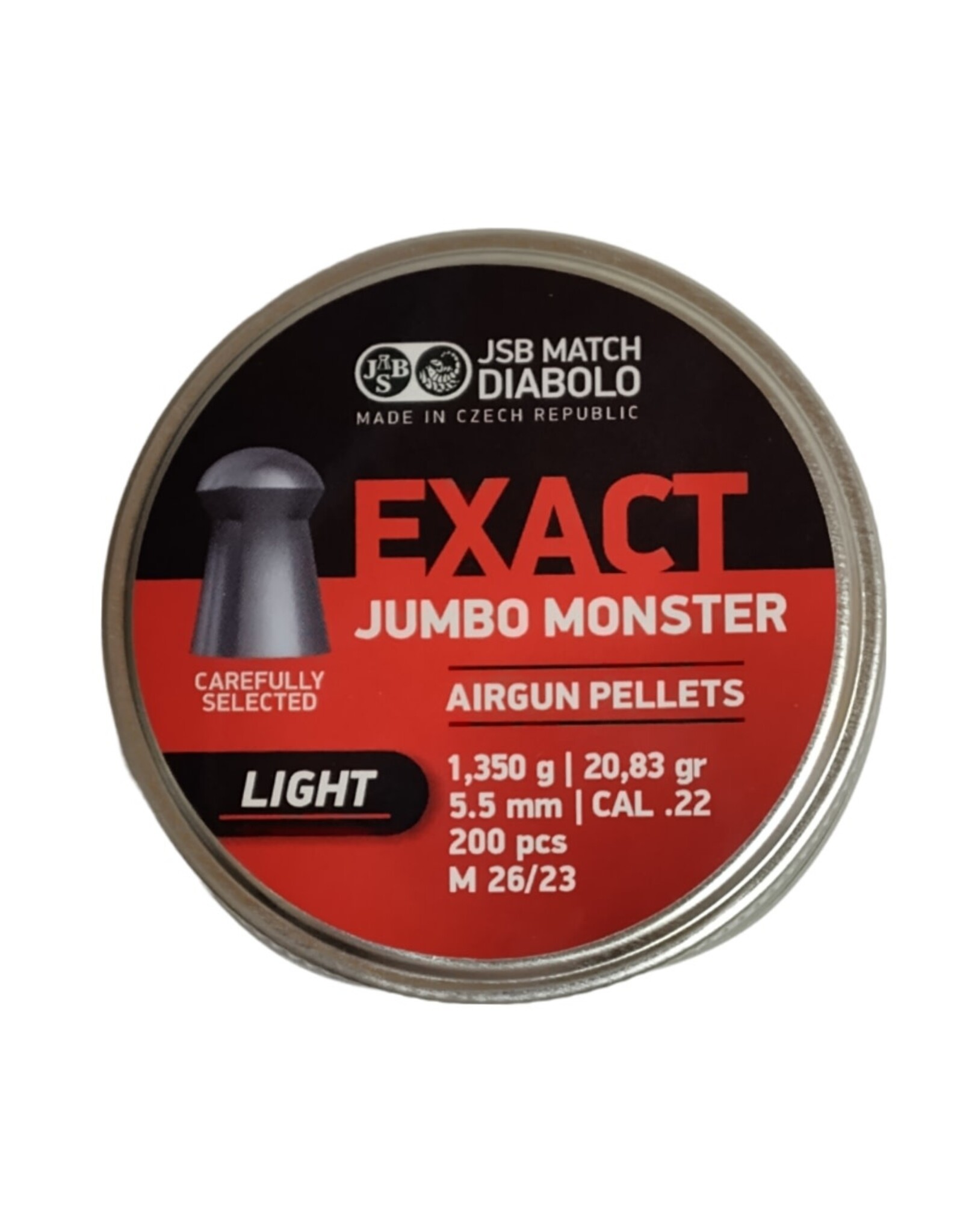 JSB Jumbo Exact Monster Light .22 cal | 200 ct | 20.83 gr