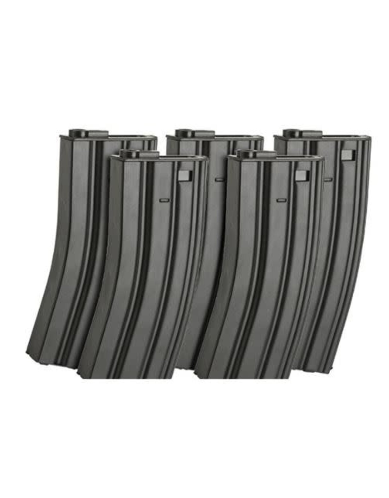 Matrix Airsoft BB Matrix Metal Hi-Cap Magazines for M4/M16 Series AEG Rifles - 5 pack 300 Rounds Each