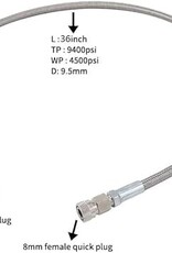 tuxing 4500 PSI braded line extension with male and femail quick disconnects | 36 inch |