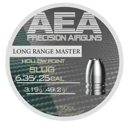 AEA AEA – Long Range Master|  .25 Cal | hollow Point Slug | 49.2 gr (150 CT)