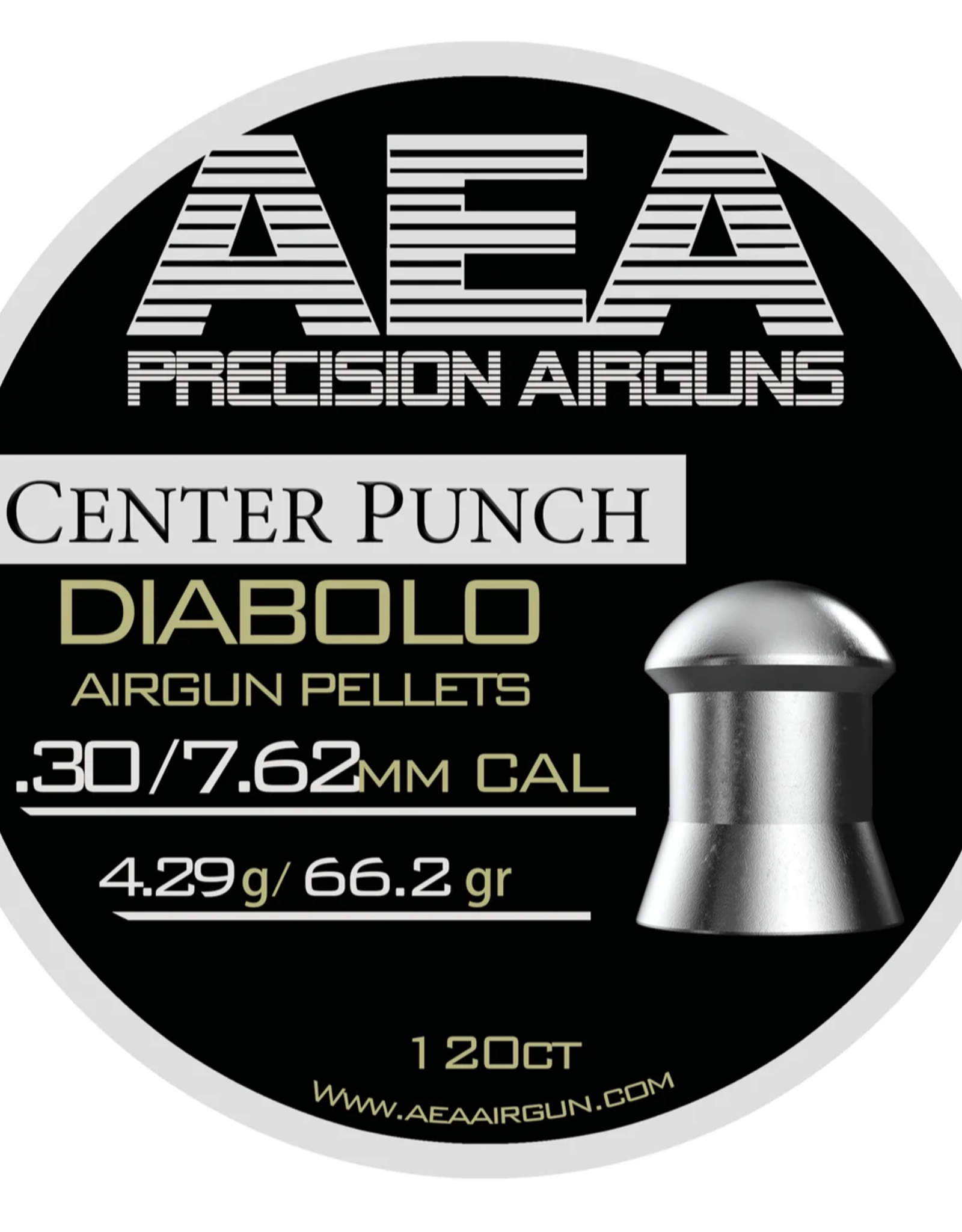 AEA AEA Center Punch Pellets | .30 Cal | 66.2 gr | 120 Ct
