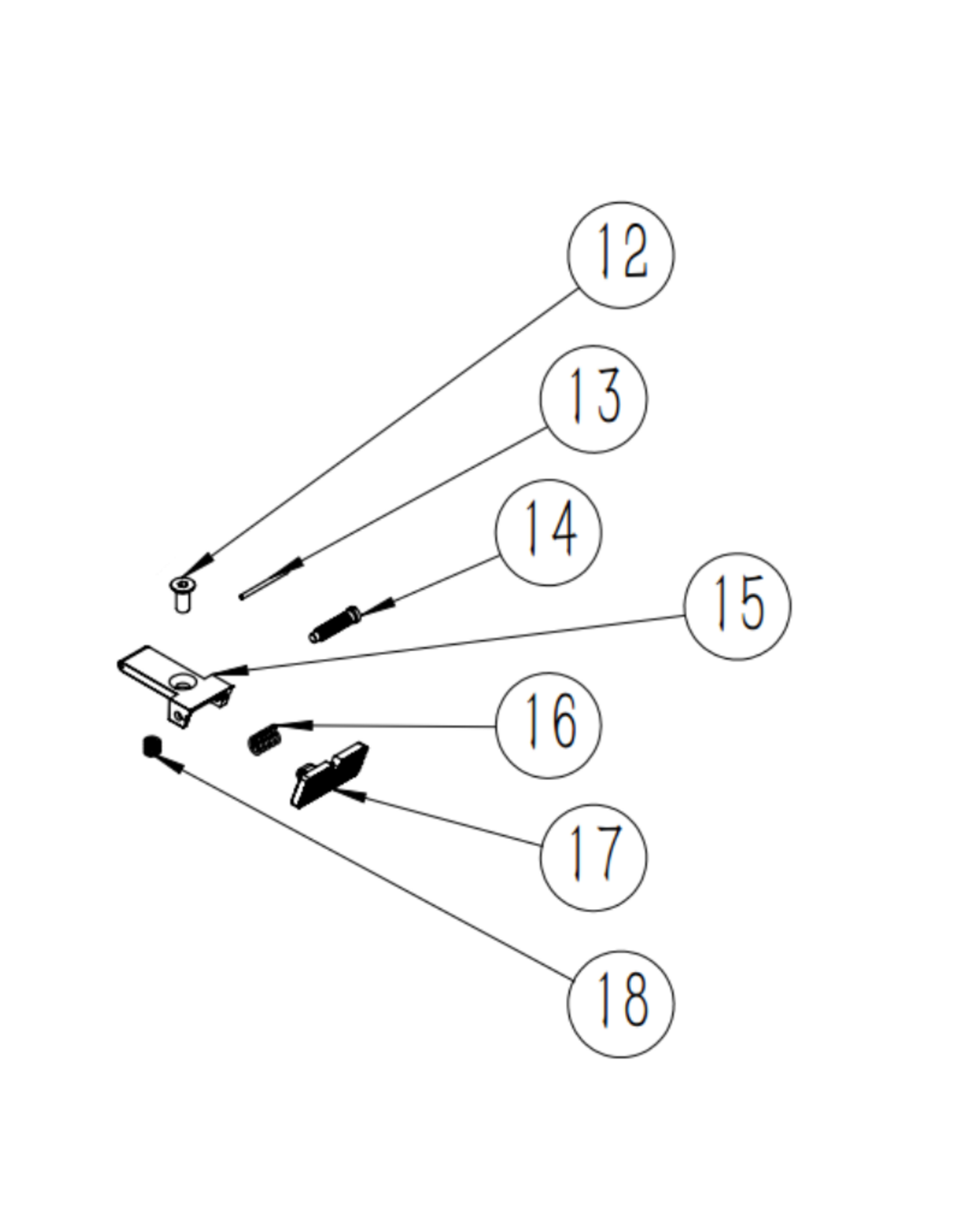 Huben Parts 12 thru 18 | GK1 - Sight assembly