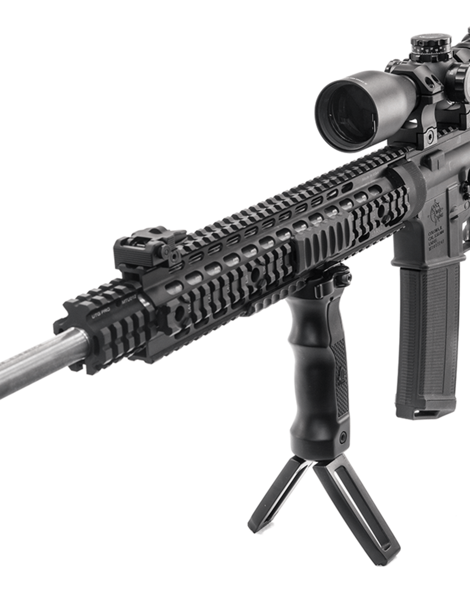 UTG - Leapers UTG D Grip with Ambidextrous Quick Release Deployable Bipod