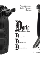 UTG - Leapers UTG D Grip with Ambidextrous Quick Release Deployable Bipod