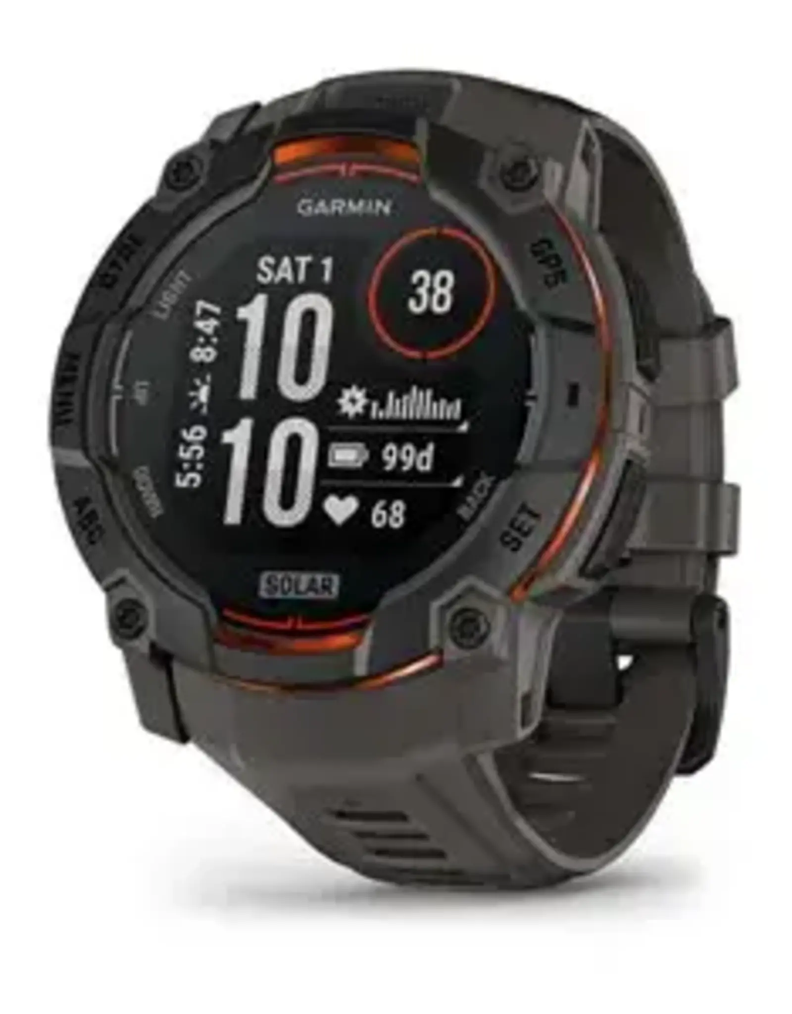 Garmin Instinct® 3 – 50 mm, Solar, Black with Charcoal Band