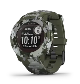 Garmin Instinct Solar, Camo Edition, GPS Watch, Lichen Camo, WW