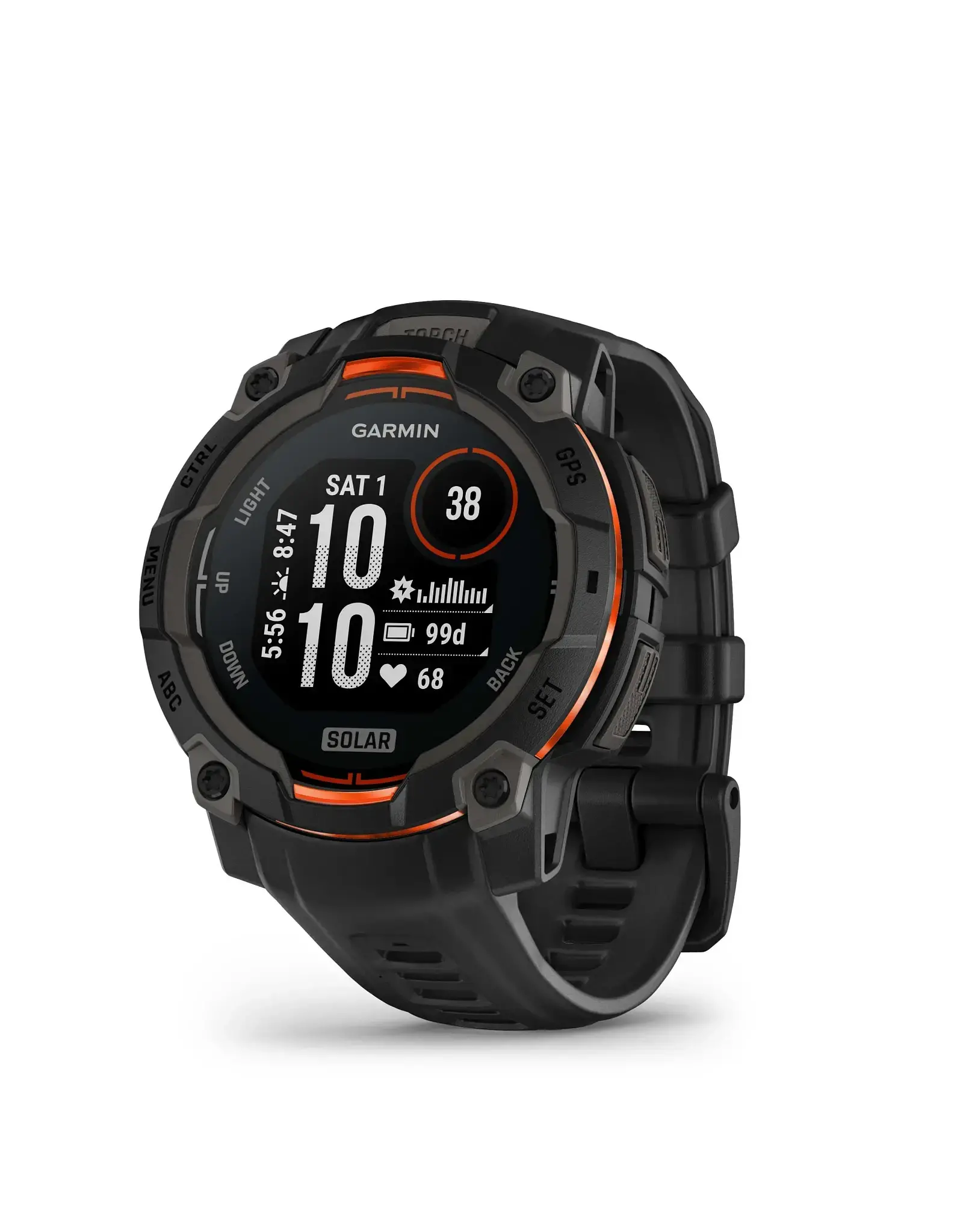 Garmin Instinct® 3 – 45 mm, Solar, Black with Black Band