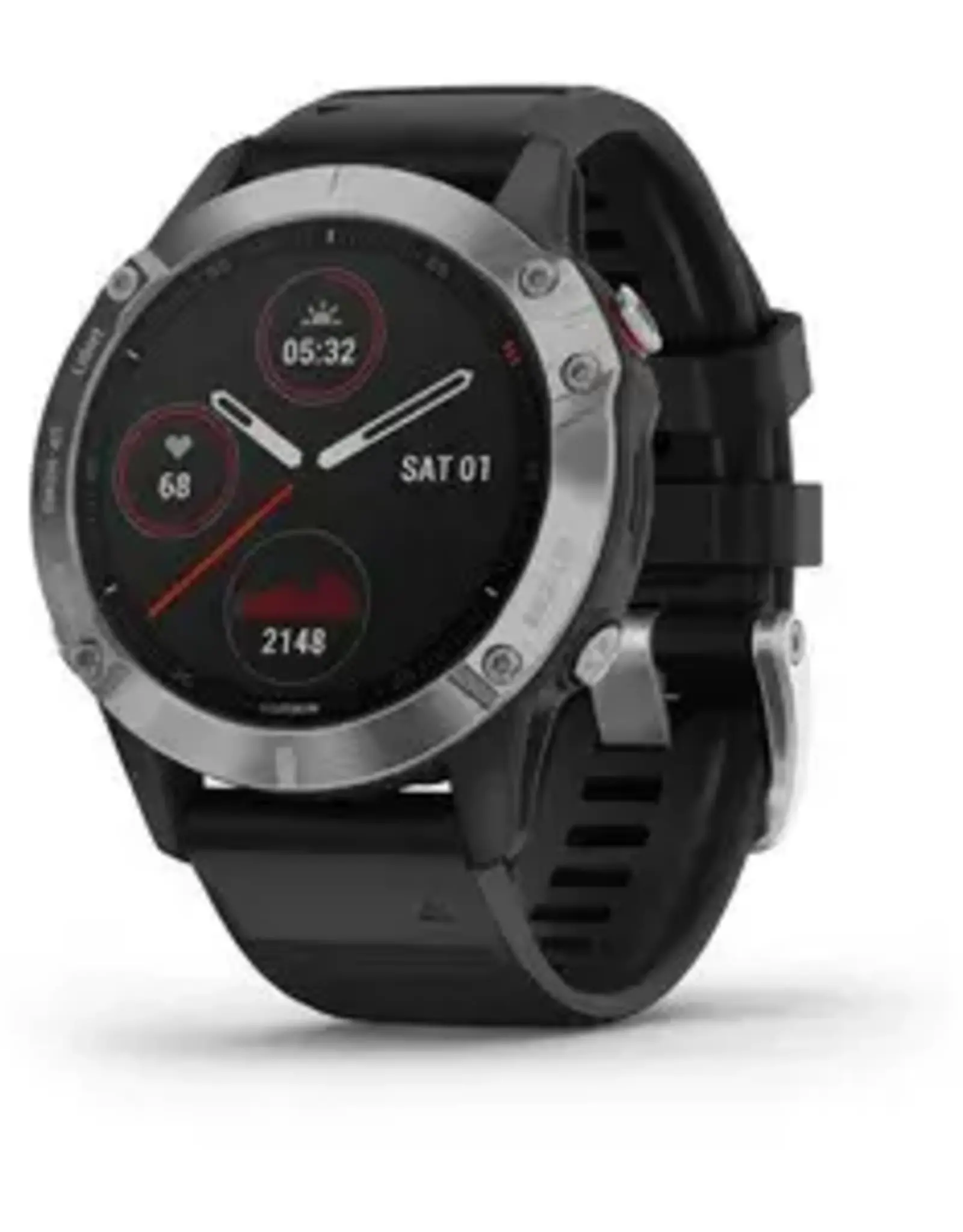 Garmin fenix® 6, Silver with Black Band