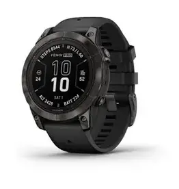 Garmin fēnix® 7 Pro – Sapphire Solar Edition, Carbon Gray DLC Titanium with Black Band