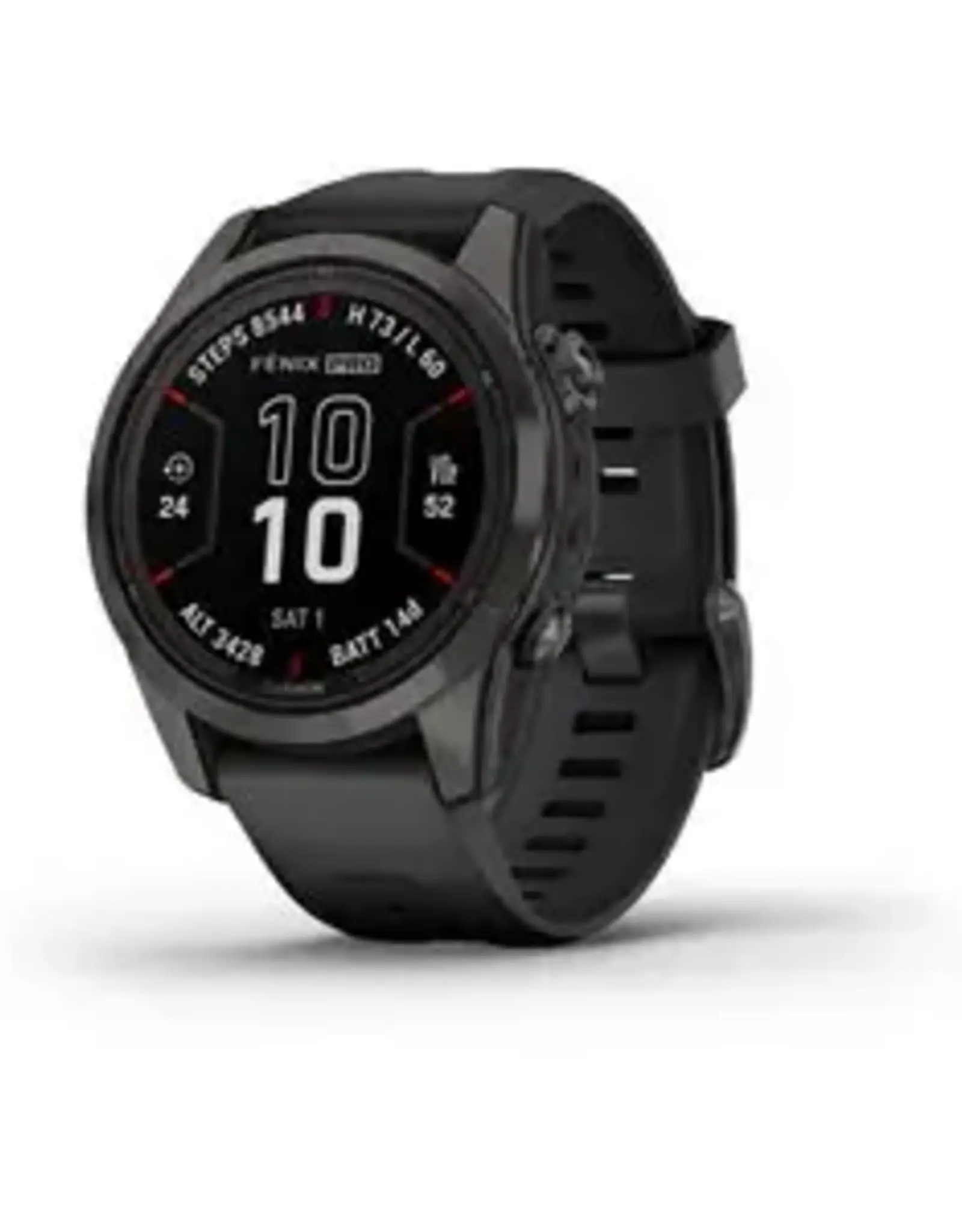 Garmin fenix® 7S Pro – Sapphire Solar Edition, Carbon Gray DLC Titanium with Black Band