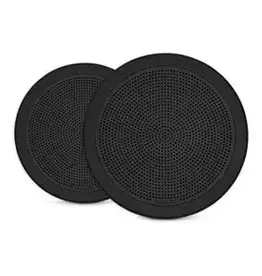 Garmin Fusion® FM Series Marine Speakers, 6.5" 120-Watt Round Black Flush Mount Marine Speakers (Pair)