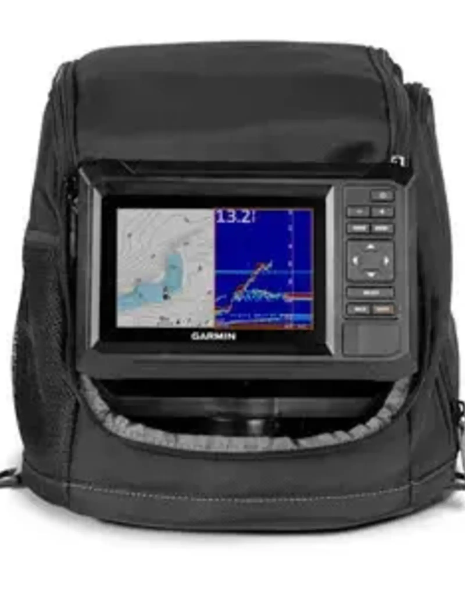 Garmin ECHOMAP™ UHD2 Keyed 5" Ice Fishing Bundle, Includes ECHOMAP™ UHD2 53cv and Dual Beam-IF Transducer