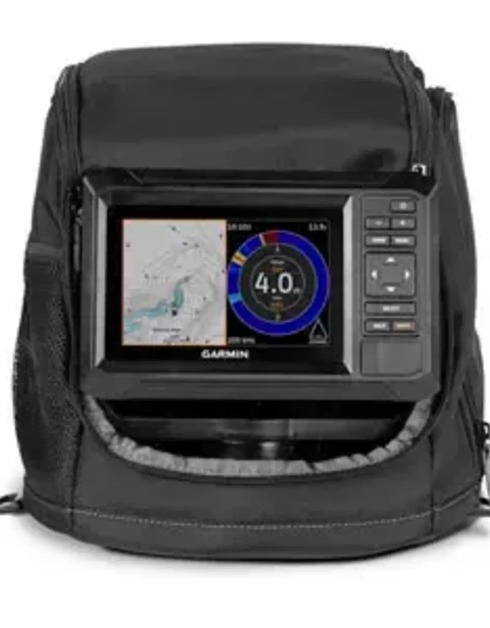 Garmin ECHOMAP™ UHD2 Keyed 5" Ice Fishing Bundle, Includes ECHOMAP™ UHD2 55cv and Dual Beam-IF Transducer