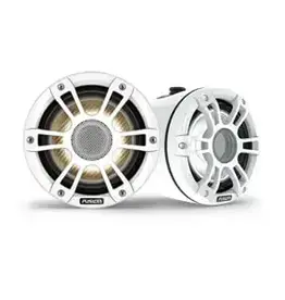 Garmin Fusion® Signature Series 3i Marine Wake Tower Speakers, 8.8" 330-watt CRGBW Sports White Marine Wake Tower Speakers (Pair)