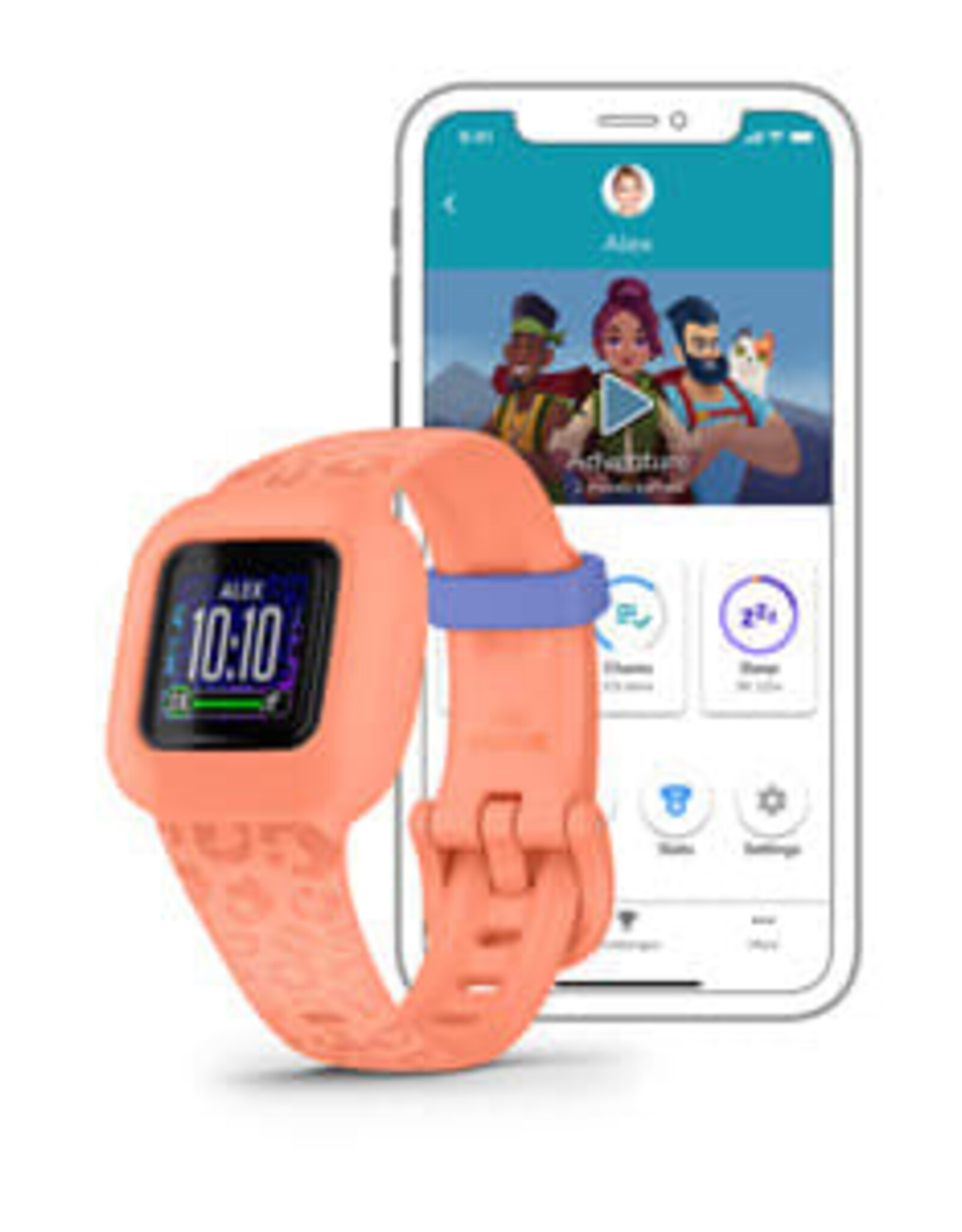 Garmin vívofit® jr. 3, Peach Leopard