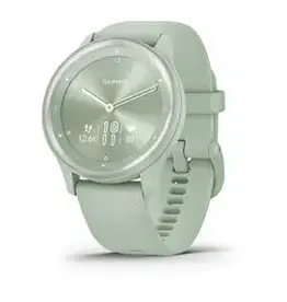 Garmin vívomove® Sport, Cool Mint Case and Silicone Band with Silver Accents