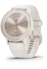 Garmin vívomove® Sport, Ivory Case and Silicone Band with Peach Gold Accents