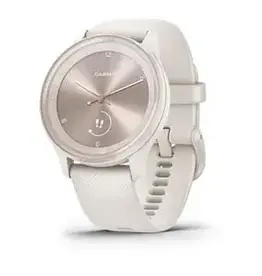Garmin vívomove® Sport, Ivory Case and Silicone Band with Peach Gold Accents