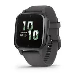 Garmin Venu® Sq 2, Slate Aluminum Bezel with Shadow Gray Case and Silicone Band