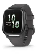 Garmin Venu® Sq 2, Slate Aluminum Bezel with Shadow Gray Case and Silicone Band