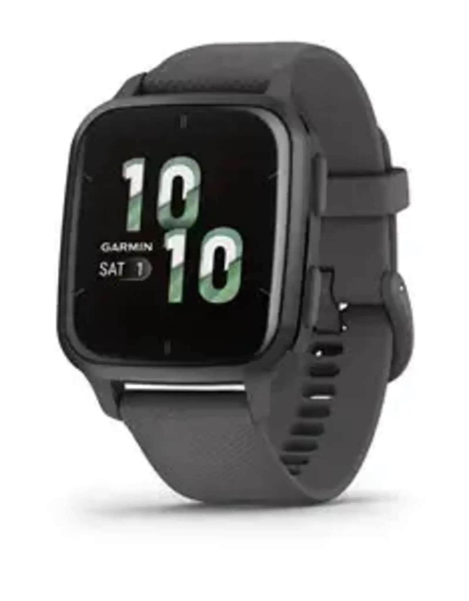 Garmin Venu® Sq 2, Slate Aluminum Bezel with Shadow Gray Case and Silicone Band