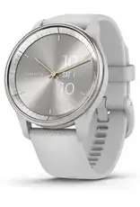 Garmin vívomove® Trend, Silver Stainless Steel Bezel with Mist Gray Case and Silicone Band