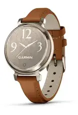 Garmin Lily® 2 Classic, Cream Gold with Tan Leather Band