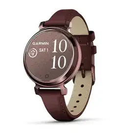 Garmin Lily® 2 Classic, Dark Bronze with Mulberry Leather Band